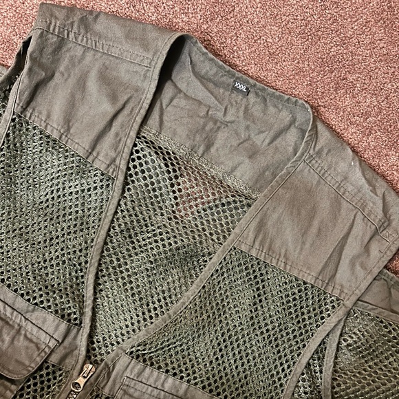 Green Manfinity Fishnet Vest - Picture 2 of 2